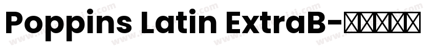 Poppins Latin ExtraB字体转换